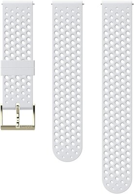 Silikónový remienok k hodinkám Suunto 3 Fitness White/Gold S+M 20mm