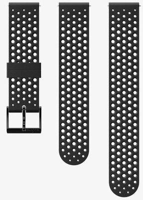 Silikónový remienok k hodinkám Suunto 3 Fitness Black/Black S+M 20mm