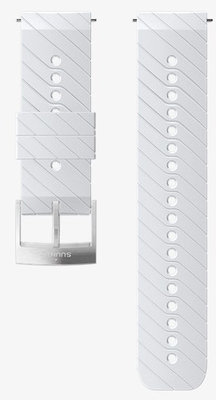 Silikónový remienok k hodinkám Suunto Spartan Sport, Spartan Sport Wrist HR/Baro a Suunto 9 White/Steel M 24mm