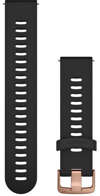 Silikónový remienok Garmin 20mm (Venu, Venu Sq, Venu 2 plus aj.), čierny, Quick Release