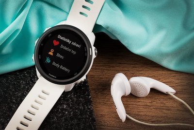 Garmin Forerunner 245 Music Optic White