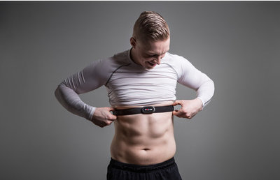 Hrudný pás Polar H10, čierny, veľkosť M-XXL