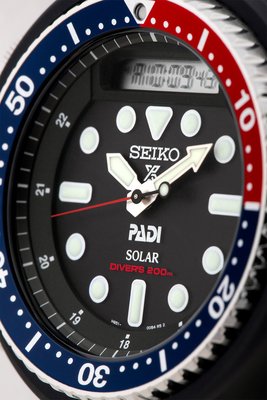 Seiko Prospex Sea Solar Diver's PADI SNJ027P1 "Arnie Pepsi"