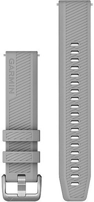 Silikónový remienok Garmin 20mm, Powder Grey, Quick Release, 010-12925-00