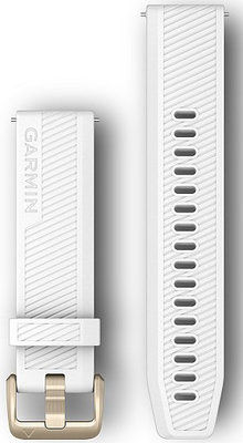 Silikónový remienok Garmin 20mm (pro Venu, Venu Sq, Venu 2 plus aj.), biely V1, Quick Release
