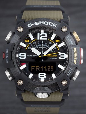 Casio G-Shock Mudmaster GG-B100-1A3ER Carbon Core Guard (II. Akosť)