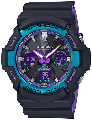 Casio G-Shock Original GAW-100BL-1AER 90s Color Blue and Purple Accent Series