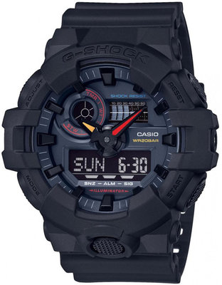 Casio G-Shock Original GA-700BMC-1AER Black x Neon "Neo Tokyo" Series