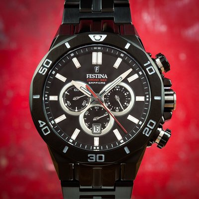 Festina Chrono Bike 2019 20470/1 Full Black Limited Edition 500pcs (+ náhradní řemínek)