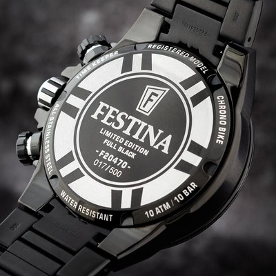 Festina Chrono Bike 2019 20470/1 Full Black Limited Edition 500pcs (+ náhradní řemínek)