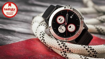 Garmin Fenix 6 Glass, Silver/Black Band