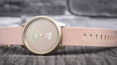 Garmin Vívomove 3 Style, Light Gold / Pink Nylon Band