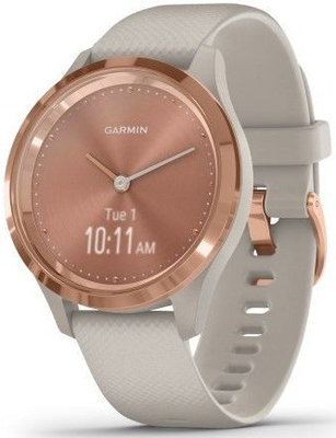 Garmin Vívomove 3S Sport, RoseGold/Sand Band (II. Akosť)