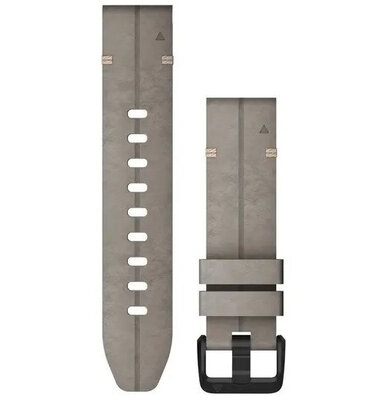 Kožený remienok Garmin 20mm, Shale Gray, QuickFit, 010-12876-00
