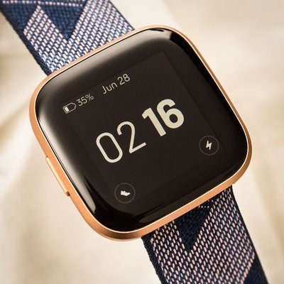 Fitbit Versa 2 Special Edition (NFC) - Navy & Pink Woven FB507RGNV