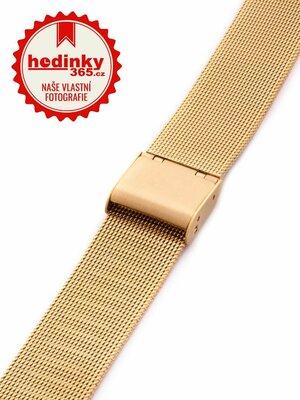 Unisex kovový zlatý náramok na hodinky AU-20