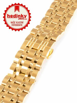 Pánsky zlatý kovový náramok k hodinkám LUX-02
