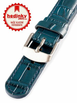 Unisex kožený modrý remienok k hodinkám W-080-F