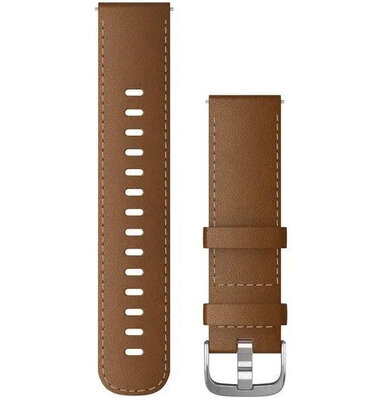 Kožený remienok Garmin 22mm, Brown, Quick Release, 010-12932-24