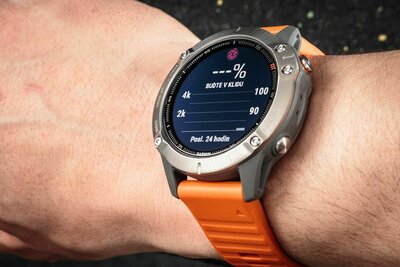 Garmin Fenix 6 PRO Sapphire, Titanium/Orange Band (MAP/Music)