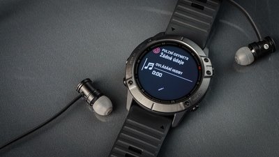 Garmin Fenix 6X PRO Glass, Black/Black Band (MAP/Music)