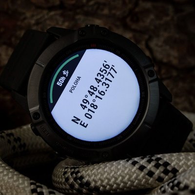 Garmin Fenix 6X PRO Glass, Black/Black Band (MAP/Music)