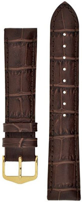 Hnedý kožený remienok Hirsch Duke L 01028010-1