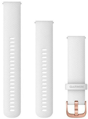 Silikónový remienok Garmin 20mm, White, Quick Release, + predĺžená časť, 010-12924-10