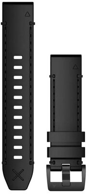 Kožený remienok Garmin 22mm, Black, QuickFit, 010-12738-19