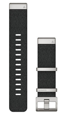 Nylonový popruh Garmin 22mm (pro Garmin Fenix 8/7/6 (47mm), Epix 2 aj.), čierny V2, QuickFit