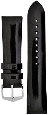 Čierny kožený remienok Hirsch Diva M 01536150-2 (Teľacina)