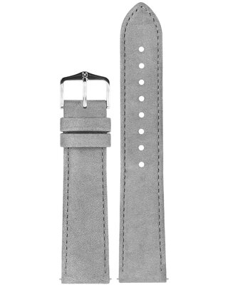 Kožený remienok Hirsch Osiris L 03433030-2, šedý, teľacia koža, dĺžka L, Quick Release