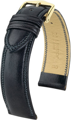 Čierny kožený remienok Hirsch Ascot M 01575050-1 (Teľacina)