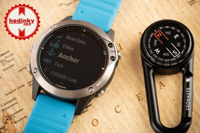 Garmin Quatix 6 PRO Sapphire Titanium/Titanium Band (+ náhradní řemínek)