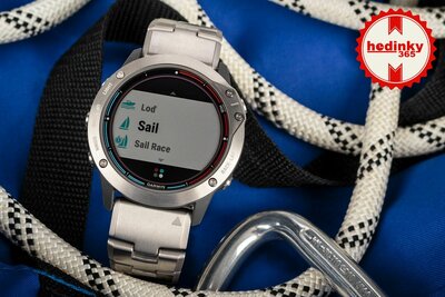 Garmin Quatix 6X PRO Solar Titanium/Titanium Band (+ náhradné remienok)