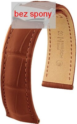 Hnedý kožený remienok Hirsch Speed 07507479-2 (Aligátorí koža) Hirsch Selection