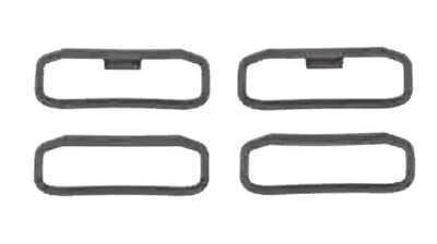 Silikónové pútko Garmin (pro QuickFit 22, Instinct, Instinct 2 aj.), black, 2ks