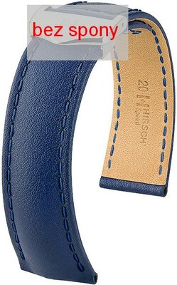 Tmavo modrý kožený remienok Hirsch Speed 07402480-2 (Teľacina) Hirsch Selection