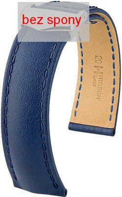 Tmavo modrý kožený remienok Hirsch Speed 07502480-2 (Teľacina) Hirsch Selection