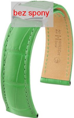 Zelený kožený remienok Hirsch Speed 07407442-2 (Aligátorí koža) Hirsch Selection