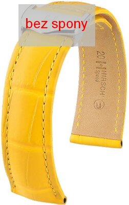 Žltý kožený remienok Hirsch Speed 07507472-2 (Aligátorí koža) Hirsch Selection