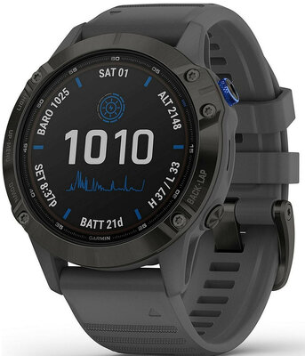 Garmin Fenix 6 PRO Solar, Black/Slate Band (MAP/Music) (rozbalené)