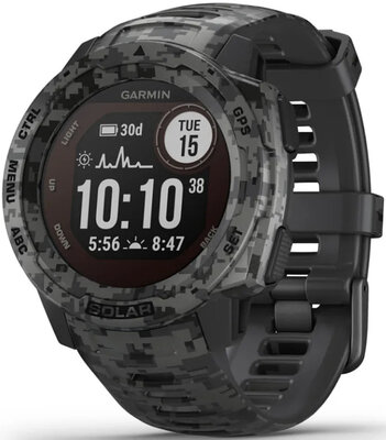 Garmin Instinct Solar Camo Black Optic