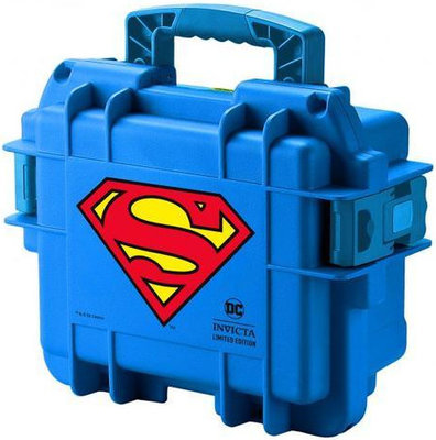 Kufr Invicta na 3ks hodinek modrý Superman (DC3SUP)