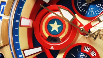 Invicta Marvel Lady Quartz 44mm 27019 Captain America Limited Edition 4000pcs