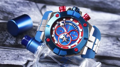 Invicta Marvel Quartz Chronograph 30313 Captain America Limited Edition 3000pcs