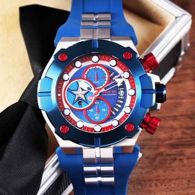 Invicta Marvel Quartz Chronograph 30313 Captain America Limited Edition 3000pcs