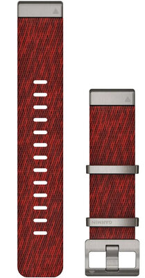 Nylonový remienok Garmin 22mm, Red, QuickFit, 010-12738-22