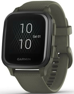 Garmin Venu Sq Music, Slate/Green Band (zánovní)