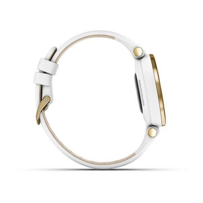 Garmin Lily Classic Light Gold / White, Leather Band